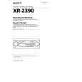SONY XR-2390 Owner's Manual cover photo