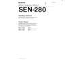 SONY SEN280 Owner's Manual cover photo