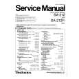 TECHNICS SA212/K Service Manual cover photo