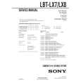 SONY LBTLX7 Service Manual cover photo