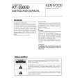 KENWOOD KT-3300D Owner's Manual cover photo