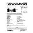 TECHNICS STHD50 Service Manual cover photo