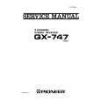 PIONEER QX747 Service Manual cover photo
