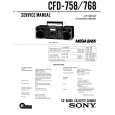 SONY CFD-758 Service Manual cover photo