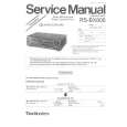 TECHNICS RSBX707 Service Manual cover photo