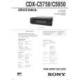 SONY CDXC5750 Service Manual cover photo