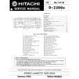 HITACHI D-2200M Service Manual cover photo