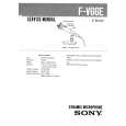 SONY FV66E Service Manual cover photo