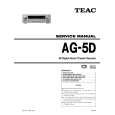 TEAC AG-5D Service Manual cover photo