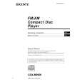 SONY CDXM9900 Owner's Manual cover photo