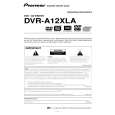 PIONEER DVR-A12XLA/KBXW/5 Owner's Manual cover photo