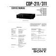 SONY CDP-211 Service Manual cover photo