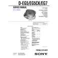 SONY DEG7 Service Manual cover photo