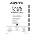 ALPINE CVA1014RB Owner's Manual cover photo