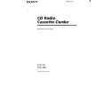 SONY CFD-350 Owner's Manual cover photo