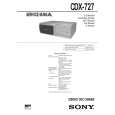 SONY CDX727 Service Manual cover photo