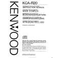 KENWOOD KCAR20 Owner's Manual cover photo