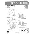 SONY SOP1000 Service Manual cover photo