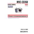 SONY MVCCD350 Owner's Manual cover photo