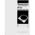 TECHNICS SP-25 Owner's Manual cover photo