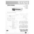 SONY TC-FX210 Service Manual cover photo