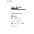 SONY SLV772HF Owner's Manual cover photo