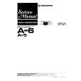 PIONEER A-5 Service Manual cover photo