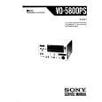 SONY VO-5800PS Service Manual cover photo