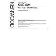 KENWOOD KAC624 Owner's Manual cover photo