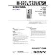 SONY M670V Service Manual cover photo