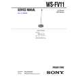 SONY WSFV11 Service Manual cover photo