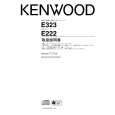 KENWOOD E222 Owner's Manual cover photo