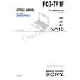 SONY PCGTR1F Service Manual cover photo