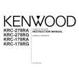 KENWOOD KRC-278RA Owner's Manual cover photo