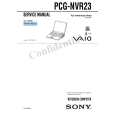 SONY PCGNVR23 Service Manual cover photo