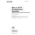 SONY CMT-EP313 Owner's Manual cover photo