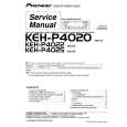 PIONEER KEH-P4020/XM/UC Service Manual cover photo