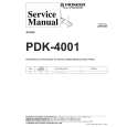 PIONEER PDK-4001/WL Service Manual cover photo