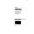SONY WMD6C Owner's Manual cover photo