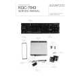 KENWOOD KGC-7043 Service Manual cover photo
