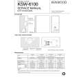 KENWOOD KSW6100 Service Manual cover photo