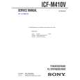 SONY ICFM410V Service Manual cover photo