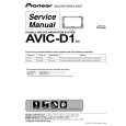 PIONEER AVIC-D1 Service Manual cover photo