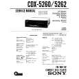 SONY CDX5260 Service Manual cover photo