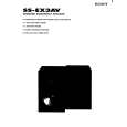 SONY SSEX3AV Owner's Manual cover photo