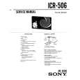 SONY ICR-506 Service Manual cover photo