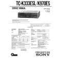 SONY TC-K333ESL Service Manual cover photo