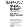 KENWOOD KDCMPV5025 Owner's Manual cover photo