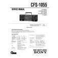SONY CFS-1055 Service Manual cover photo
