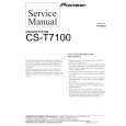 PIONEER CS-T7100 Service Manual cover photo
